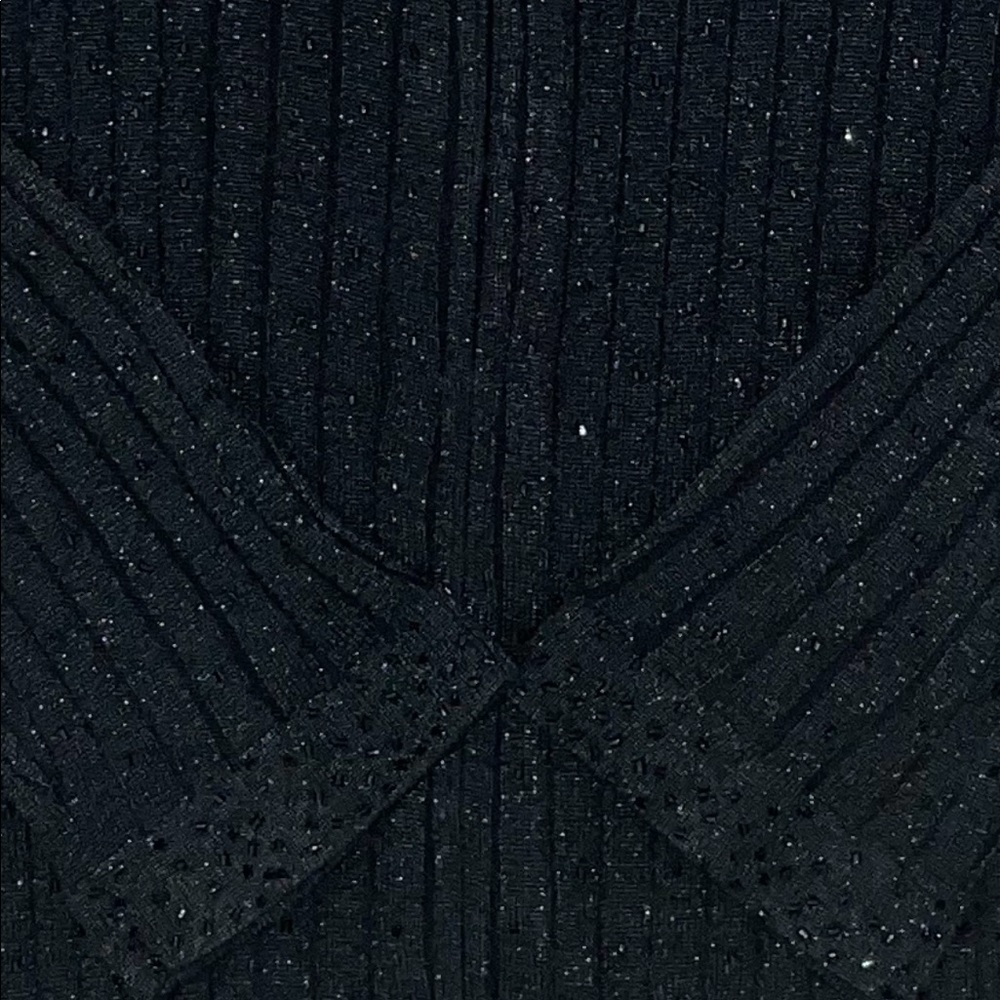 Charter Club black cardigan sweater with sparkles. Size 1X - Picture 8 of 8
